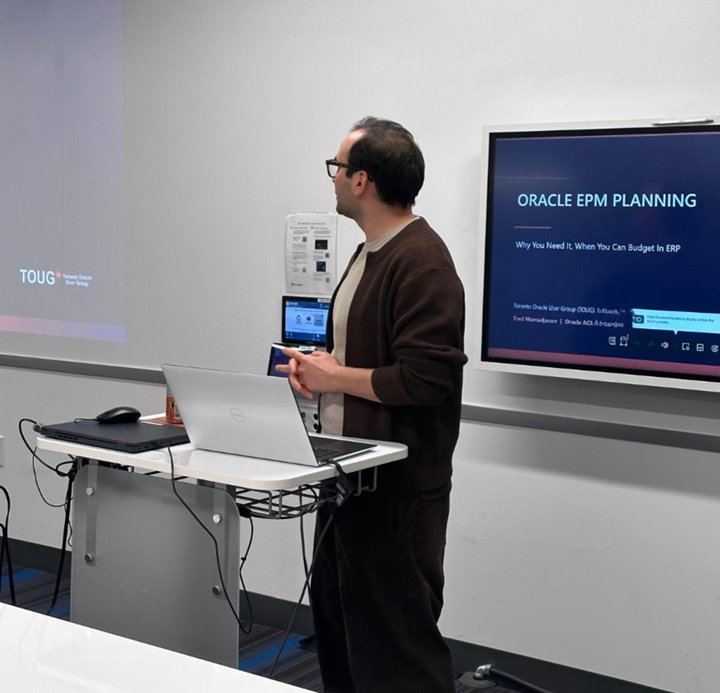 Fred presenting at TOUG Q1 2026