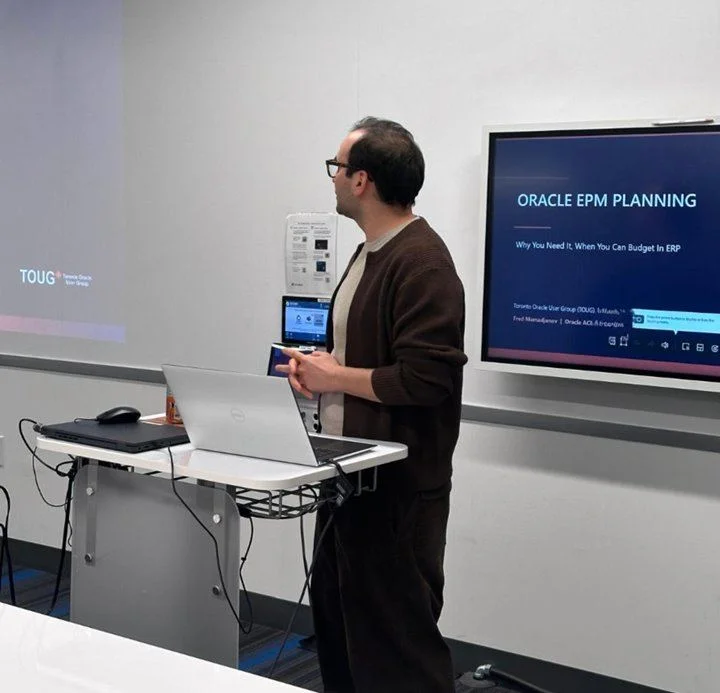 Fred presenting at TOUG Q1 2026